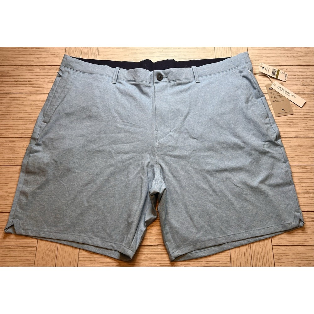 NWT Tommy Bahama Men's UPF 30 Shorts W/ Moisture Wick & Quick Dry. Lite Blue. 44